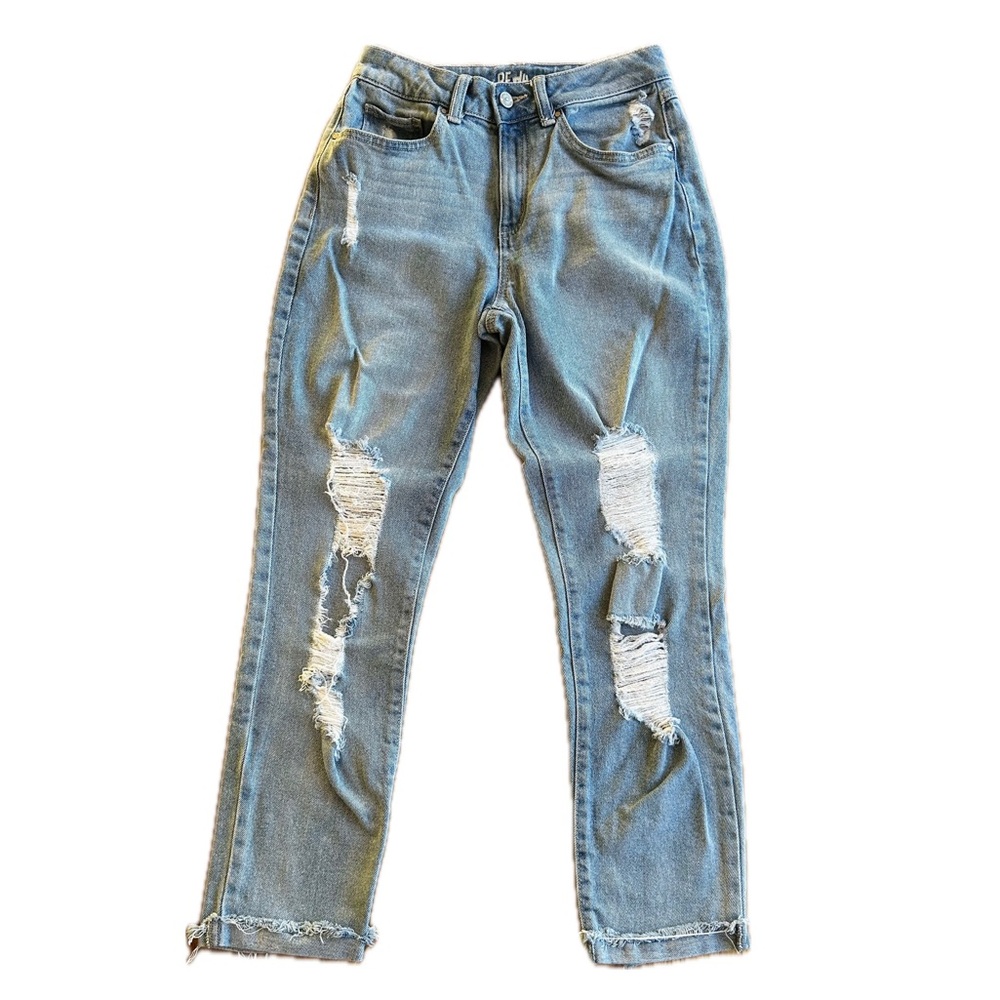 Distressed Mom Jeans